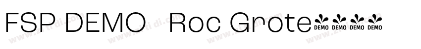 FSP DEMO   Roc Grote字体转换